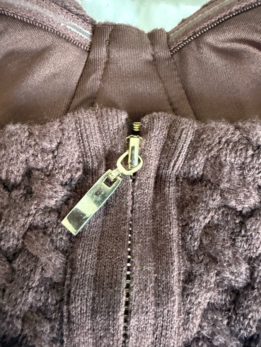 JLUXLABEL Brown Cable-Knit Set - Picture 6 of 9